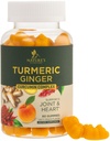 Kurkuma Curcumine supplement Gummies - 95% Curcuminoïden met Kurkuma & Gember, Zwarte peper voor beste absorptie, Natuur Vegan Joint Support, Non-GMO, Glutenvrij, Smakelijke Perzik smaak - 60 Gummies