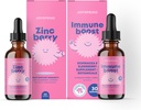 JoySpring Zink met vitamine C Liquid Supplement Immune Ondersteuning voor kinderen, 1 fl oz
