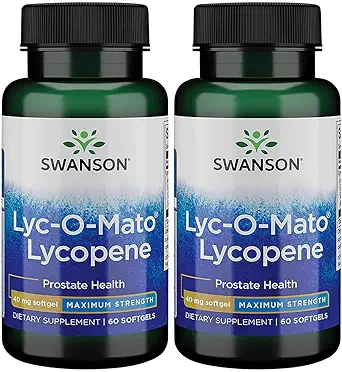 Swanson Supersterk LYC-O-Mato Lycopeen 40 Milligrammen 60 Sgels (2 Pack)