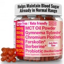 C8 C10 MCT Oil Gymnema Sylvestre Chromium Picolinate Probiotic Bacillus Coagulans Organic Berberine Extract Gummies, Pill Capsule Powder Tincture Supplement Pills Capsules Supplements Alternative