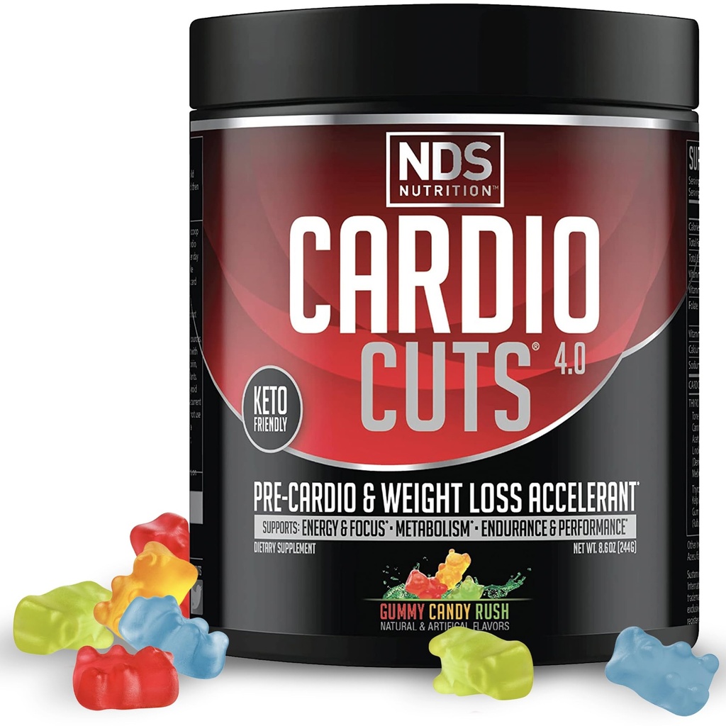 NDS Nutrition Cardio knipt 4,0, 20 porties (pakket van 1), Gummy Candy Rush
