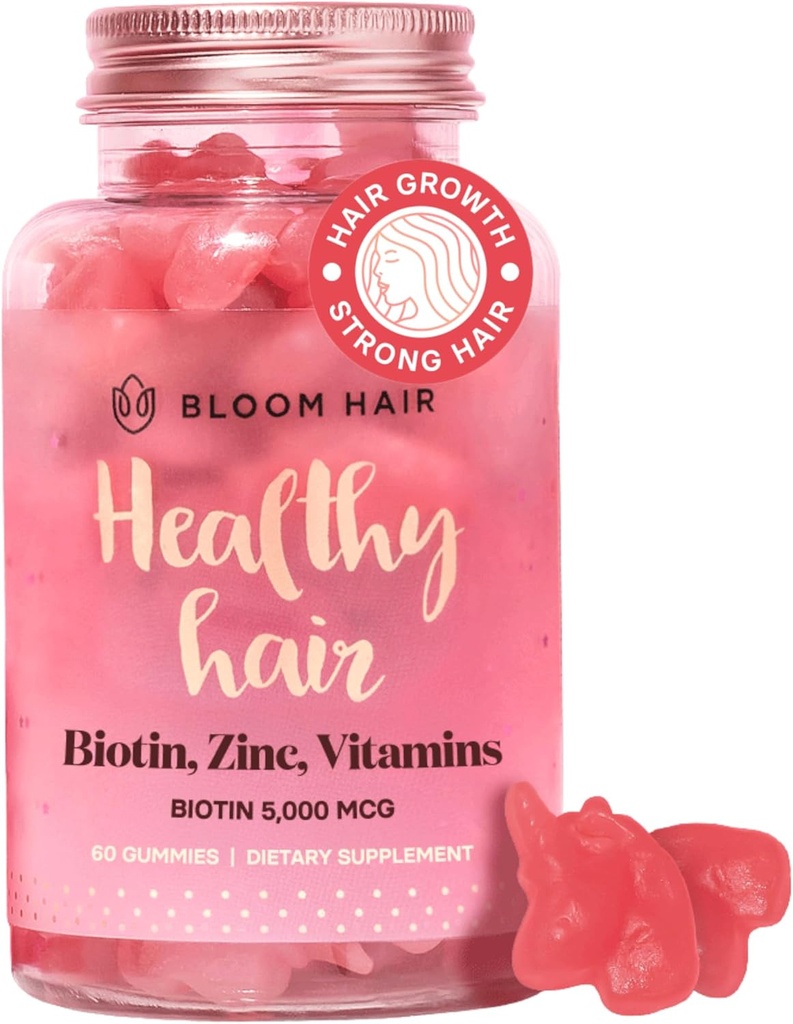 Gummies Haarvitaminen voor snellere haargroei - Haarhuid en Nails Vitaminen & Biotine Vitamine - Supplement voor vrouwen & Biotine Gummies voor haargroei