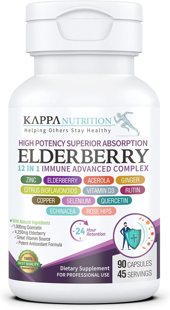 KAPPA NUTRITION Vlierbes / 12 in 1 Advanced Complex (90 capsules).