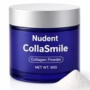 Nudent Collagen Powder, Nano-Hydroxyapatite Teeth Powder, Smile Strengthening Collagen, Strengthens Gums & Enamel, Gentle Formula for Gums, Improve Overall Gum Strength, 50g (1)