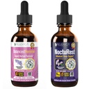 Rejuvica Health Balanced Femme + NoctuRest - Ondersteuning Female Balance + Slaap - Liquid Delivery for Better Absorptie - Dong Quai, Melatonine, Maca, Hop, kamille, Theanine &amp; More!