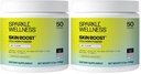 Sparkle Wellness VERISOL Bioactive Hydrolyzed Collagen Peptides | Collagen Powder Supplement with Vitamin C for Skin, Hair & Nail Health | Skin Boost (No Flavor) [50-Serves] (Pack of 2)
