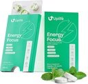 UPLIFE Energy and Focus Mint 60 Pcs – Made in USA – 40mg Natural Caffeine + 80mg L-Theanine + Niacin Vitamin B3 & B12 – Sugar-Free, Vegan - Natural Caffeine Mint Coffee Alternative - Peppermint