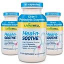 HEAL-N-SOOTHE Joint Support Suppléments - Enzymes protéolytiques comme Bromelain & Papain, avec Boswellia, Turmeric & Ginger- favorise la fonction digestive protéique et la défense du corps bien-être- 90 Compte (3 Pack)