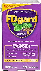 Supplément santé FDgard Gut, indigestion, nausée et ballonnement, estomac relevé, 72 gélules