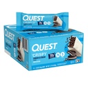 Quest Nutrition Crispy Cookies & Cream Hero Protein Bar, 18g Protein, 1g Sugar, 3g Net Carb, Gluten Free, Protein Snack, Keto Friendly, 12 Count