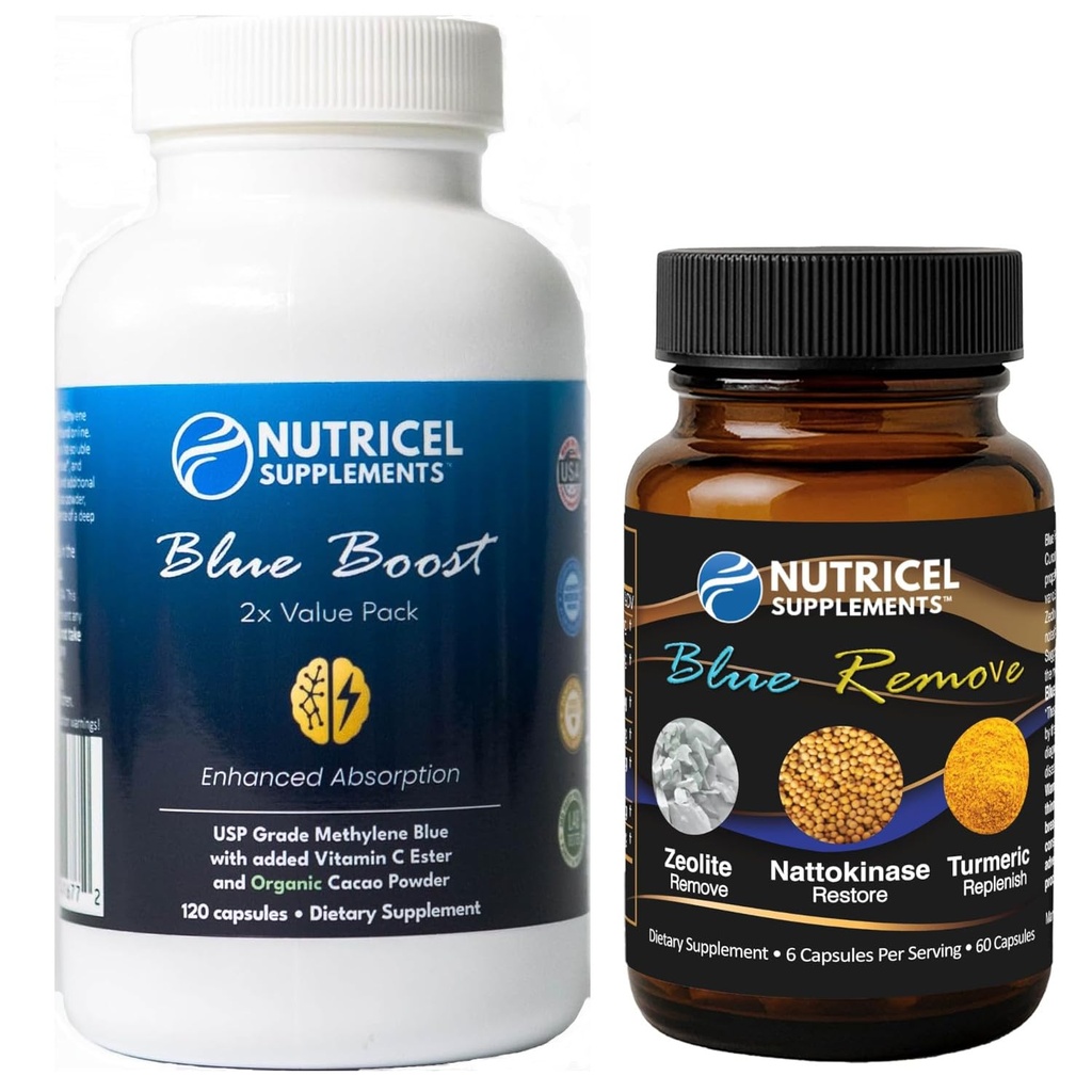 Nutricel Supplements Blue Boost 120 and Blue Remove