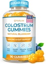 Suikervrije Colostrum Gummies (1500mg) Bovine Colostrum for Humans, Grass-Fed Supplement for Gut Health, Leaky Gut Repair, Immune Support, Skin Health - 35% IgG Per Serving