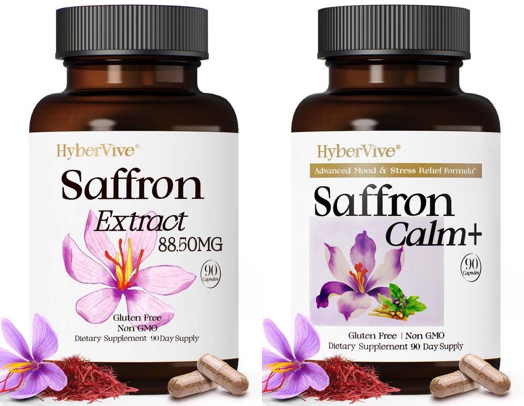 Saffron Mood & Mental Clarity Bundle – Pure Saffron + Advanced Ashwagandha Formula