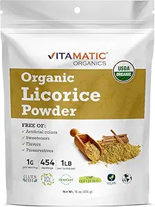 Vitamatic Certified USDA Biologische Licorice Root Powder 