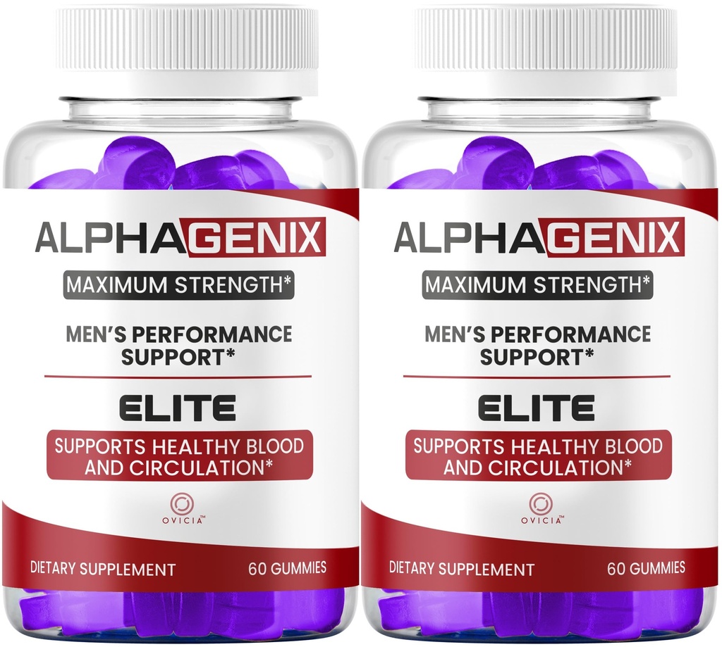 (2 Pack) Alpha Genix Gummies - AlphaGenix Advanced Formula Maximum Strength Gummys All Natural Support, Daily Premium AlphaGenix Gummy for Overall Health & Wellness Reviews, 120 Gummies for 2 Months