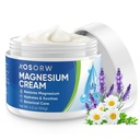 AOSORW Topical Magnesium Cream for Sleep – Soothing Magnesium Lotion for Legs, Feet, and Body – Infused with Natural Herbal Extracts (4.2oz / 120g (Pack of 1))