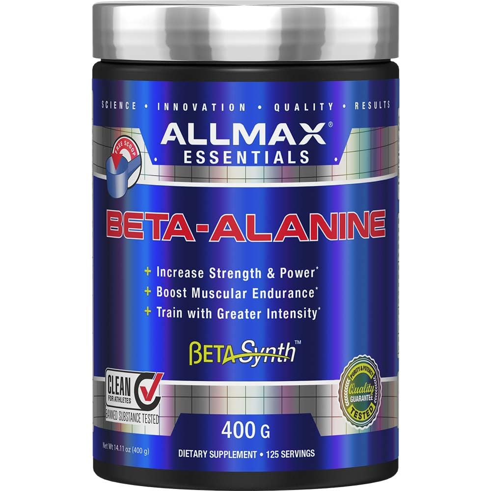 ALLMAX Nutrition Beta-Alanine Powder, Performance Enhancer for Strength & Endurance, 400g (14.11 oz)