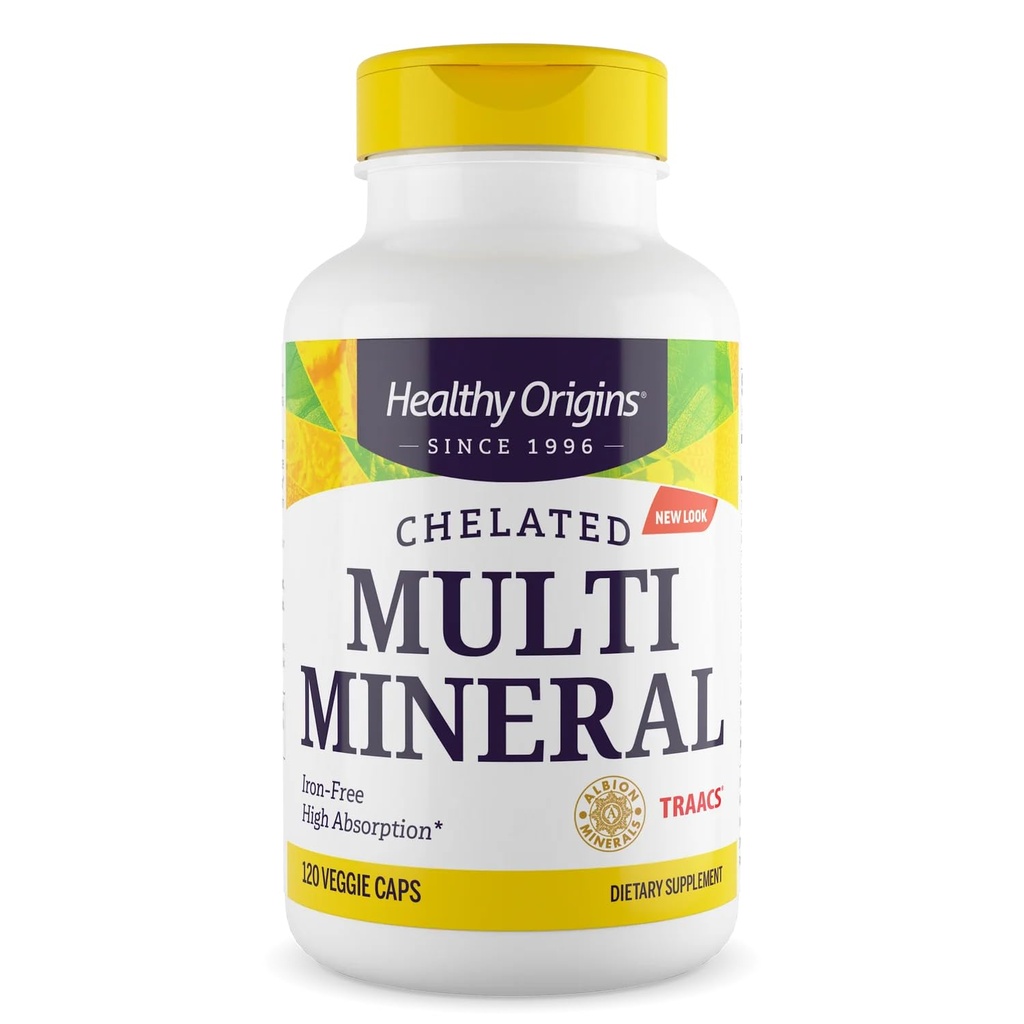 Gezonde oorsprongen chelated Multi Mineral (Albion Minerals, Bio available, Non-GMO, Glutenvrij), 120 Veggie Caps