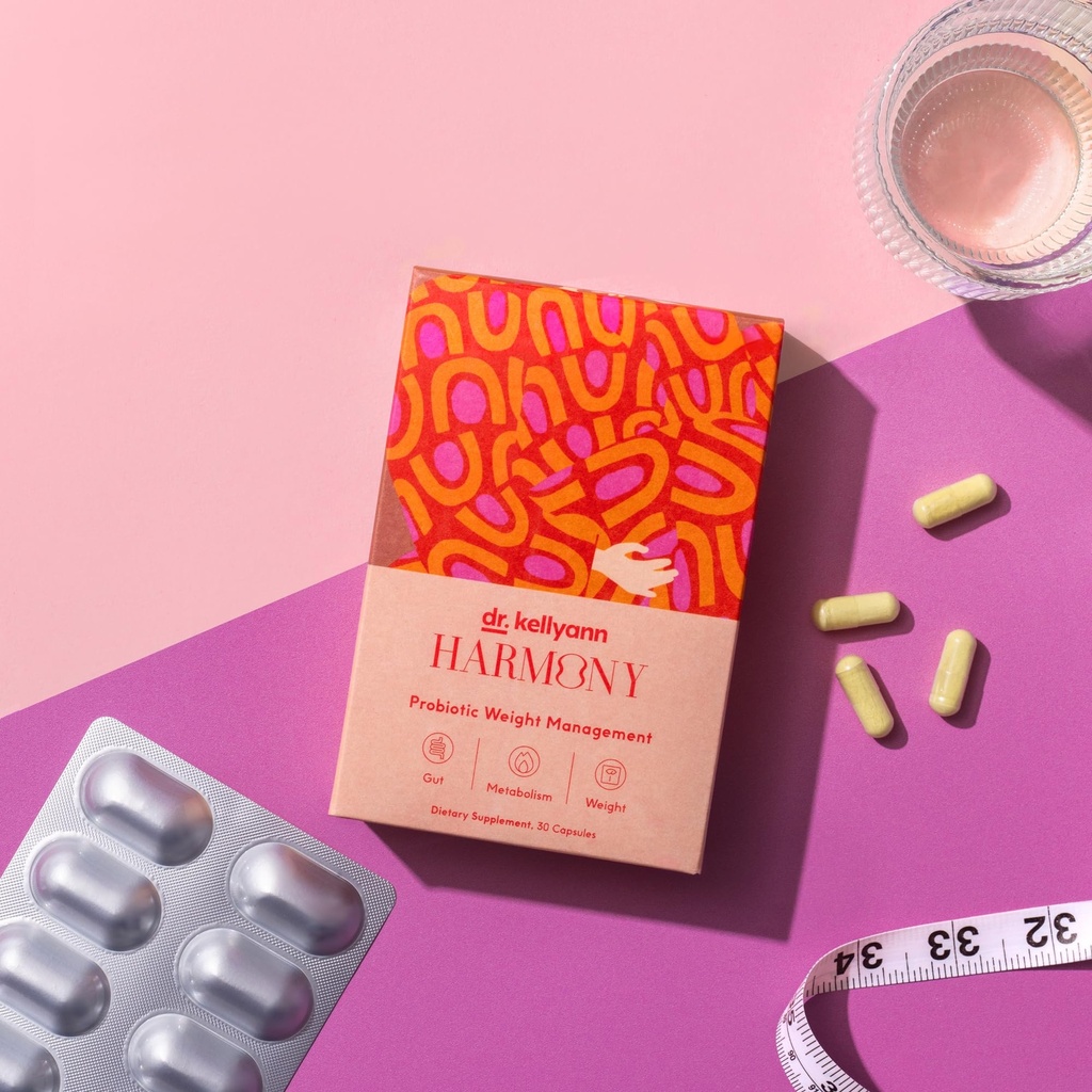 Dr. Kellyann Harmony Probiotic Weight Management (30 capsules) Prebiotica en Probiotica ter ondersteuning van gewichtsmanagement en bevordering van optimale Gut Health