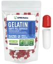 XPRS Nutra Taille 2 Capsules vides - 100 Compte Capsules de gélatine vides - Pills Bricolage Capsule Remplissage - Pure Pilule Gel Caps pour Do-It-Youlf Suppléments (Rouge/Blanc)