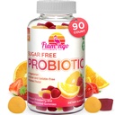 Probiotic Gummies Sugar Free- 3 Miljard CFU Reduce Gas, Bloating - Probiotics for Women, Kids and Mens Probiotic- Bacillus Coagulans- Natural, Vegan, Vegetarian, Kosher, Halal Probiotica