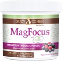 Suzy Cohen MagFocus Magnesium L-Threonate Powder with Magtein (Mixed Berry) Plus Magnesium Glycinate for Wellness, Focus, and Cognition - Gluten-Free, Non-GMO, Vegetarisch (60 Servers)