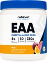 Nutricost EAA Poeder 30 porties - Passiefruit, oranje en Guava (POG) - Essentiële Aminozuren - Non-GMO, Glutenvrij, Vegetarisch Vriendelijk