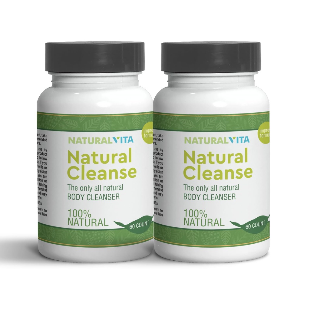 Cleanse Natural D-Tox Biactive Body Cleanser Detox (2 Bottles) 120 Caps