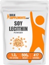 BulkSupplements.com Soy Lecithin Powder - Lecithin Supplement, Nutritional Supplement, Food Grade - Gluten Free, 1.2g per Serving, 500g (1.1 lbs) (Pack of 1)