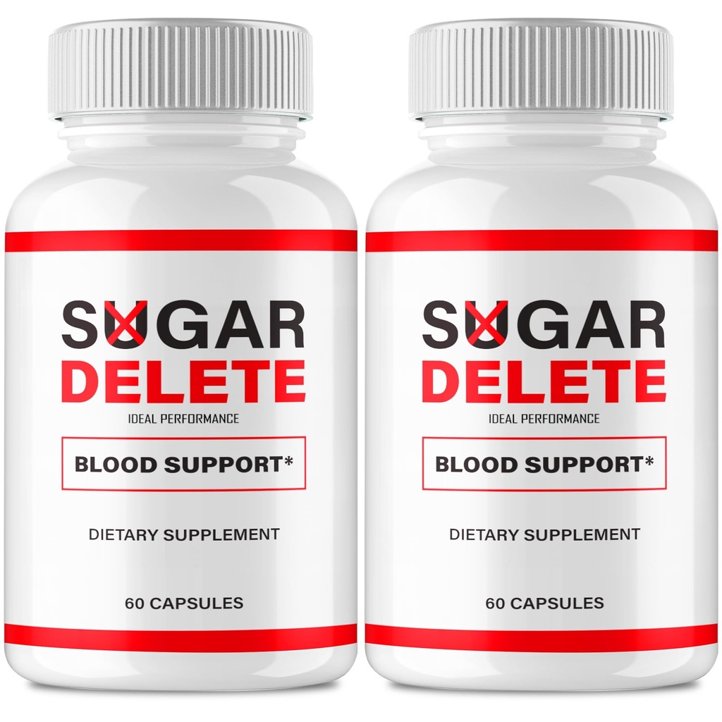 IDEAL PERFORMANCE Sugar Delete Capsules, SugarDelete Blood Formula Support Supplement Pills, Premium Formula for Healthy Circulation & Stable Levels, All Natural Sugar Delete Pills Reviews (2 Pack)