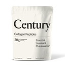 Century Structural Collagen Peptides Powder - 4 Patented Bioactive Peptides for Joint, Bone & Tendon Repair - Grass Fed, 20g Dose, Unflavored (30 Servings)