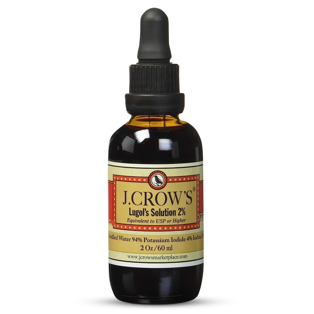 J.CROW'S® Lugol's Oplossing van Jodium 2% 2oz
