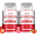 Extra Powerful 2500MG Liposomal Glutathione Gummies for skin whitening,Enhance 98% Absorption-Complex L-Cysteine,L-Glycine,Milk Thistle for Support Liver Function, Antioxidant for Aging Alleviation