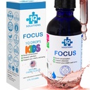 1Q Focus – Liquid Cognitive & Brain Support Natural Drops for Kids | Acetyl L-Carnitine + B1, B6, B12 & Folate | Sugar-Free, Vegan, Non-GMO, Gluten-Free | Advanced Absorption | 2 fl oz 30 Servings