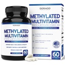Methylated Multivitamin (Methylated and Activated Vitamins Only - Methylated B Complex with Trimethylglycine (TMG) and Methylfolate)(Non-GMO, Gluten Free MTHFR Supplement) - USA Made - 120 Capsules