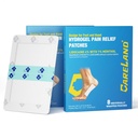 CARELAND Plantar Fasciitis Lidocaine Pain Patches with Hydrogel Technology- Waterproof with Sticky Border, 12 Hour Pain Relief - Contours to Your Foot - 16 Ct​