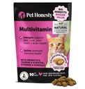 Cat Multivitamine Kauwen - Cat Treats for Health + Immune, Joint Support, Skin & Coat, and Digestie - Omega 3s, Lysine & Probiotica voor Katten, Vitaminen voor Katten - Kip (90-Day Supply)