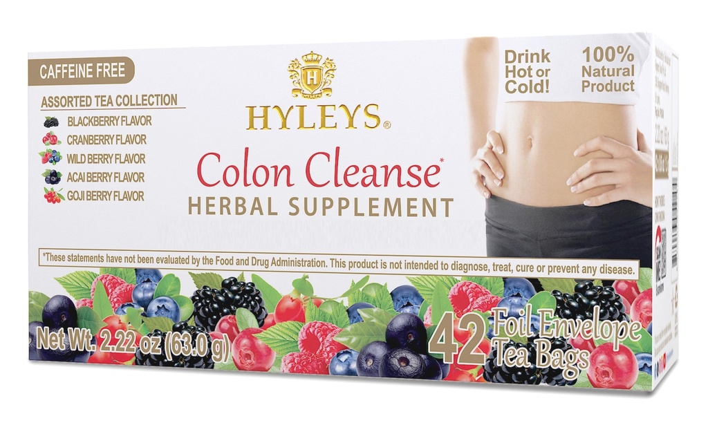 Hyleys Colon Cleanse Thee diverse smaken - 42 theezakjes (1 verpakking)