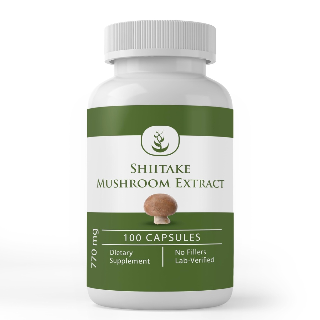 Pure Original Ingrediënten Shiitake Mushroom Extract (100 capsules) Altijd zuiver, Geen additieven of fillers, Lab geverifieerd