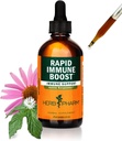 Herb Pharm Organic Rapid Immune Boost: Fast-Absorbing Tinctuur voor volwassenen, Echinacea Tinctuur met Goldenseal, Gember Extract & Vlierbessen, Immune Support Supplement & Wellness Aid, 4 Oz