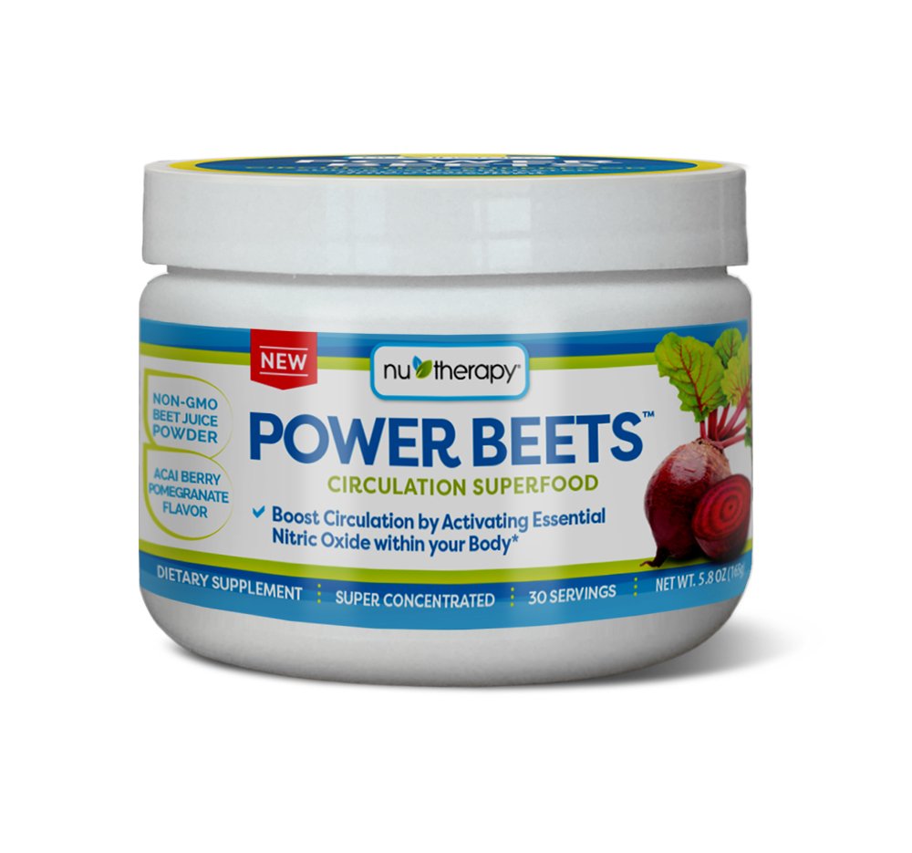 Nu-Therapy Power Beets - Super Concentrated Circulation Superfood - Dieetsupplement 