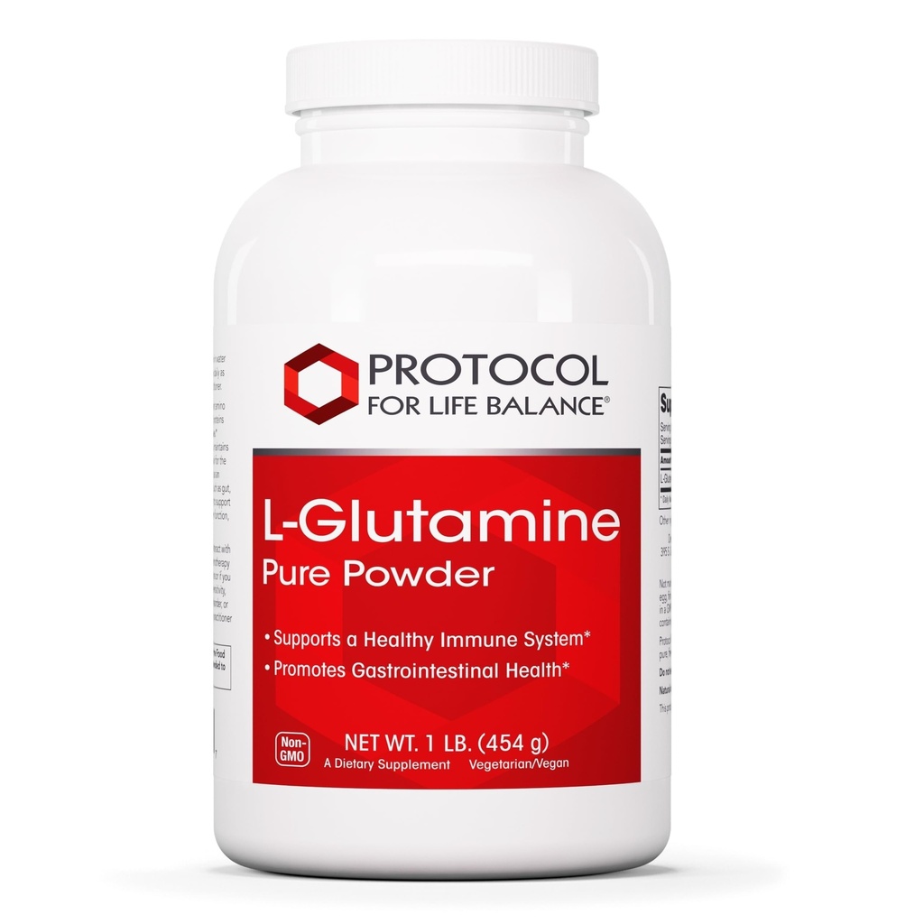 PROTOCOLE POUR LA BALANCE DE LA VIE L-Glutamine - Poudre pure - Tissu musculaire, Gut Health et Immune Support - 1 livre