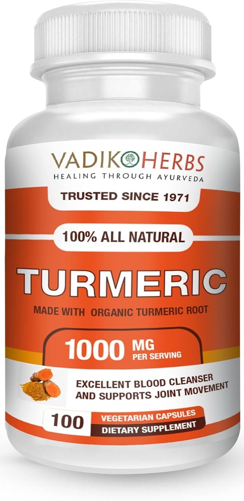 Vadik Kruiden Biologische Kurkuma Curcumin 1000 mg 