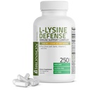 Bronson L-Lysine Defense Immune Support Complex 1500 MG L-Lysine Plus Olive Leaf, Knoflook, Vitamine C en Zink - Non-GMO, 250 Vegetarische Capsules
