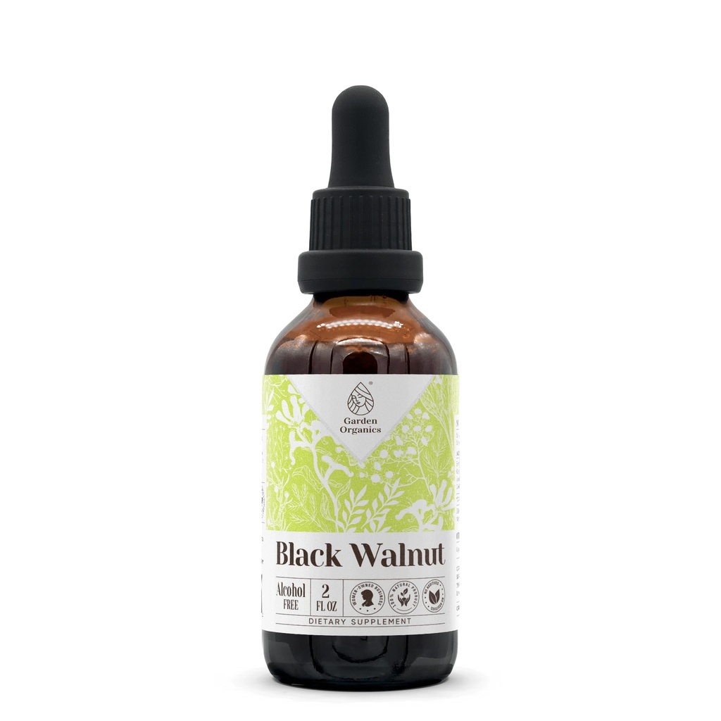 Black Walnut Alcohol-Free Natural Tincture Extract, Immune System Booster, Liquid Drops Made from 100% Black Walnut (Juglans nigra) Dried Hull (2 fl oz)