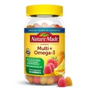 Nature Made Multivitamine + Omega-3, Multivitamine Gummy's voor vrouwen en mannen, Dagelijkse Voedingsondersteuning, 80 Volwassen Gummy Vitaminen & Mineralen, 40 dagen Supply