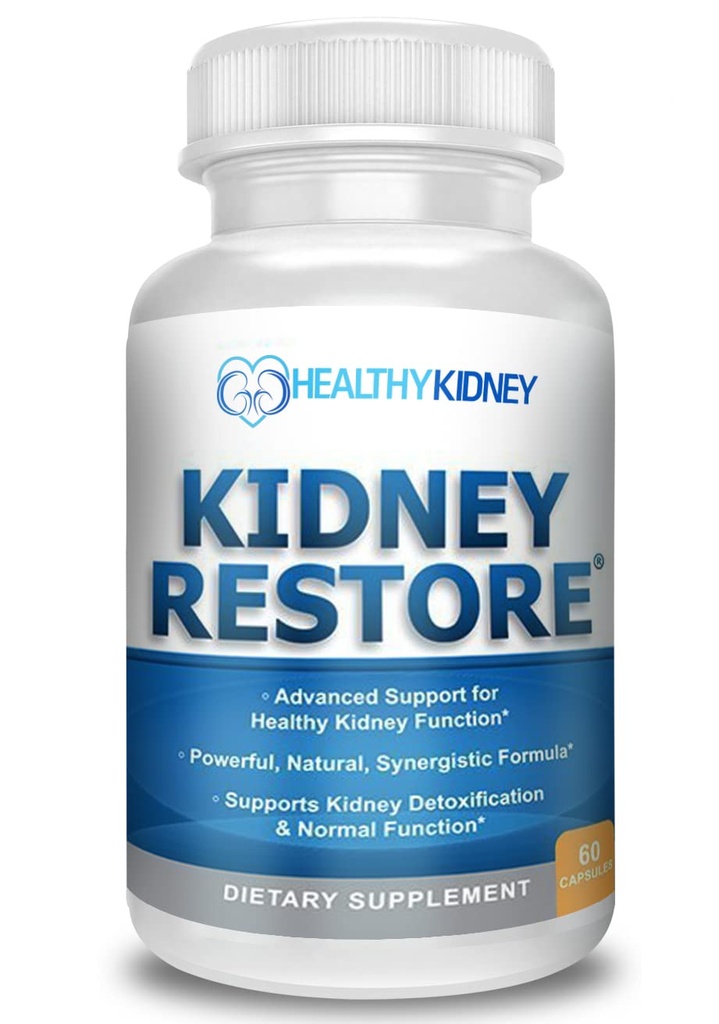 Kidney Cleanse Detox & Repair - Formulated by Kidney Health Expert Living w/Transplant - US Made Kidneys Support Supplement, Detox, Flush - Renal Vitamins 60 Capsules