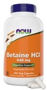 Nu Betaine HCl 648mg 240 Veg Capsules (verpakking van 2) - Digestieve Enzymen Supplement - Verbeterd met Pepsine Protease voor Proteïne Digestie Ondersteuning