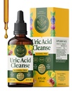 HERBAMAMA Uric Acid Cleanse Liquid Drops - Vegan Uric Acid Flush with Tart Cherry, Chanca Piedra & Dandelion Root Tincture - Non-GMO, Alcohol & Sugar-Free Supplement, 56-Day Supply