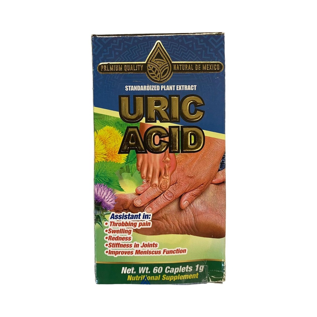 Natural de Mexico Uric Acid Cleanse and Detox Daily Cleanse and Uric Acid Support for Adults 60 Capsules with Artichioke Milk Thistle Harpago Dandelion and More